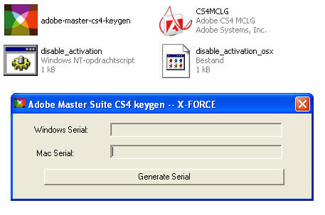 keygen adobe cs4 скачать